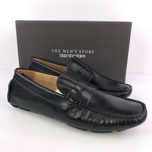 The Men’s Store Bloomingdales Black Penny Loafer Shoes Size 9.5
